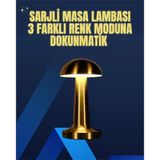 Modern Tasarım Şarjlı Masa Lambası – 1800 Mah Batarya - Lisinya