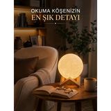 Modern Tasarımlı 3D Ay Lambası Yatak Odası Ve Salon Dekoru