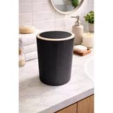 Modern Tasarımlı 7 Litre Çöp Kovası, Dayanıklı Plastik Malzeme, Siyah