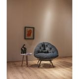 Modern Tekli Koltuk | Şık Berjer - Salon, Balkon, Ofis ve Bahçe Kullanımına Uygun - Füme