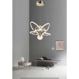 Modern Toplu Kelebek Model 3 Renk (Beyaz & Sarı & Günışığı) Lüks LED Avize - Gold