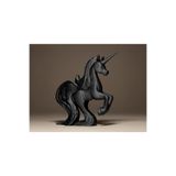Modern Unicorn Biblo, 15 Cm Siyah Dekoratif Tek Boynuzlu At Pinterest Obje Hediyelik, 124vqw4v