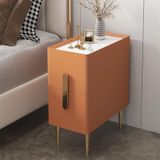 Modern ve Minimalist 2 Çekmeceli Bu İnce Komodin Küçük Alanlar İçin İdealdir, Oturma Odası, Yatak Odası, Banyo veya Balkon için Kanepe Sehpası Olarak Mükemmeldir. Kompakt Tasarım