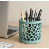 Modern Voronoi Tasarım Masa Üstü Kalemlik - 3D Yazıcı Üretimi Geometrik Ofis Düzenleyici ve Kalem Organizer