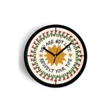 Modern Yazılı Tasarım - You Are Not Late Duvar Saati - 35cm - Önü Camlı Siyah Kasa, JH0036S35SKP
