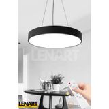 Modern Yüksek Aydınlatmalı Sarkıt Led Avize, Kumandalı Avize, 3 Renk Aydınlatmalı,Ofis,Salon Avizesi