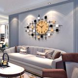 Modern Yuvarlak Duvar Saati, Büyük Ahşap Duvar Saatleri, İskandinav Tik Takmayan Sessiz Duvar Saatleri Oturma Odası için Yaratıcı Kuvars Saatler A 76x48 cm (30x19 inç)