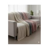 Modern%100 Pamuklu Örgü Kumaş Koltuk&Çekyat Örtüsü 170 X 220 Cm 2 Adet, Bej
