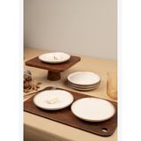 Moderna 6 Parça 15cm Pasta Tabağı Tarçın