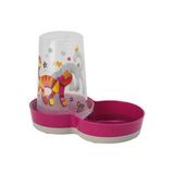 Moderna Friends 1,500 ml Fuşya Hazneli Mama ve Su Kabı