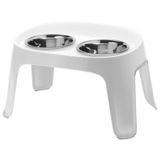 Moderna Skybar Large Köpekler İçin İkili Mama ve Su Kabı 2x3300ml (Beyaz)