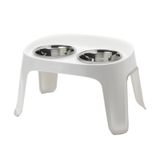 Moderna Skybar Medium Köpekler İçin İkili Mama ve Su Kabı 2x1950ml (Beyaz)