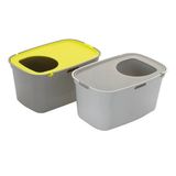 Moderna Top Cat 39x59x38 cm Gri Sarı Kapalı Kedi Tuvaleti