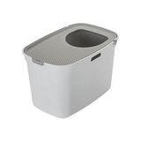 Moderna Top Cat Üstten Girişli Kapalı Açık Gri Gri 59 cm Kedi Tuvaleti