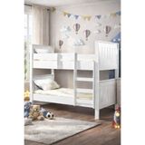 Moderniya Santa 2'li Beyaz Suntalam Yavrulu Ayrılabilir Yüksek Kalite Premium Merdivenli Ranza 90x200