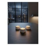 MODESTA HOME Modern 3’lü Örgülü Tealight Mumluk Seti – Masa ve Sehpa Üstü Dekor