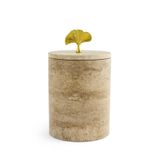 Modestmar Doğal Traverten çöp kovası - GOLD Ginko