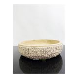 Modestmar Ivory Traverten Kenar Patlatmalı Kase 26cm