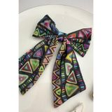 Modex Etnik Desenli Kuyruklu Otomatik Saç Tokası (12cm)