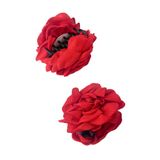 Modex Gül Mandal Toka (Ölçü:8cm) - Kırmızı