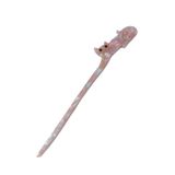 Modex Lila Yatan Kedi Figürlü Çubuk Saç Topuz Tokası (17cm)