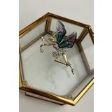 Modex Mor Kanatlı Balerin Broş (ÖLÇÜ:5CM)