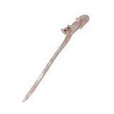Modex Pembe Yatan Kedi Figürlü Çubuk Saç Topuz Tokası (17cm)