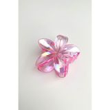 Modex Toz Pembe Çiçek Mandal Toka (7 cm)