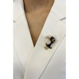 Modex Tukan Kuşu Broş (Ölçü:3,5 Cm) - Siyah