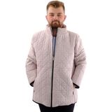 ModeXL Bej Renk Büyük Beden Erkek Dik Yaka Kapitone Mont 2022 Sonbahar-Kış Sezonu U24601 - 3XL