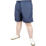 Modexl Büyük Beden Deniz Şortu White Line 21451 Lacivert - 6XL