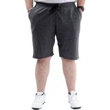 ModeXL Büyük Beden Erkek Cepli Şort Waffle 23498 Antramelanj - 6XL - Antrasit