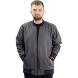 ModeXL Büyük Beden Erkek Çift Taraflı Mont 23652 Antrasit Şık ve Fonksiyonel Tasarım - 3XL