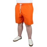 ModeXL Büyük Beden Erkek Deniz Şortu White Line Fileli Hızlı Kuruyan 21451 Oranj