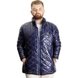 ModeXL Büyük Beden Erkek Kapitone Mont 23604 Indigo Modern Tasarım ve Konfor - 3XL