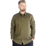ModeXL Büyük Beden Erkek Klasik Gömlek Likralı 20351 Haki - 5XL