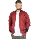 ModeXL Büyük Beden Erkek Kolej Mont Bordo Renkli İnce Kumaş 2022 Sonbahar-Kış - 2XL