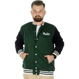 ModeXL Büyük Beden Erkek Kolej Mont Süper 22614 Nefti - 3XL