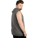 Modexl Büyük Beden Erkek Kolsuz Kapşon Basic 21125 Antramelanj - 4XL