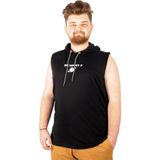 ModeXL Büyük Beden Erkek Kolsuz Kapşon So What 21126 Siyah - 3XL