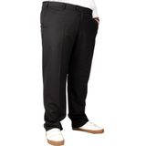 ModeXL Büyük Beden Erkek Kumaş Pantolon Model 21024 Siyah Desenli Günlük Stil - 70 cm