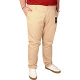 ModeXL Büyük Beden Erkek Pantolon Keten 20850 Bej - 64
