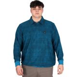 Modexl Büyük Beden Erkek Polo Yaka Sweatshirt Baskılı Selanik U24440 Turkuaz