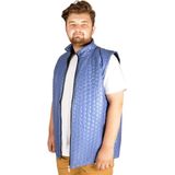 ModeXL Büyük Beden Erkek Yelek Basic Hexagon 21601 Indigo - 3XL