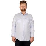 ModeXL Erkek Gömlek Ukol Gabardin Çift Cep 20360 Mavi - 3XL