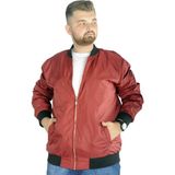 ModeXL Erkek Mont Fermuarlı Bordo Renk Jesica Modeli 2022 Sonbahar-Kış Sezonu İçin - 8XL