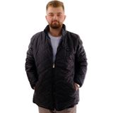 ModeXL Kömür Siyah Büyük Beden Erkek Dik Yaka Kapitone Mont 2022 Sonbahar-Kış Sezonu U24601 - 3XL