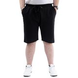 ModeXL Mode XL Büyük Beden Erkek Cepli Şort WAFFLE 23498 Siyah