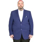 ModeXL Mode Xl Büyük Beden Erkek Diago Blazer Ceket 23027 Lacivert - 68