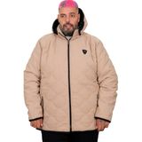 ModeXL Mode XL Büyük Beden Erkek Kapitoneli Mont Vizon Renkli Kapşonlu Model 25706 - 3XL